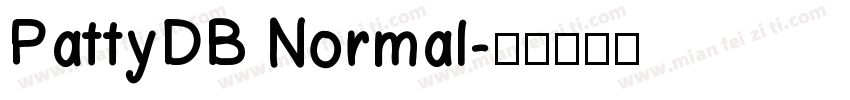 PattyDB Normal字体转换